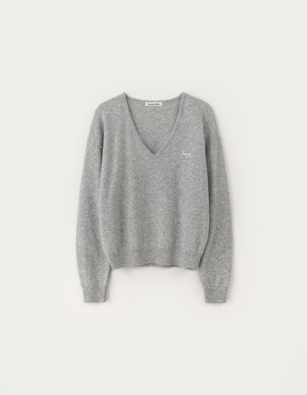 Rosh Deep V-Neck Knit - Grey