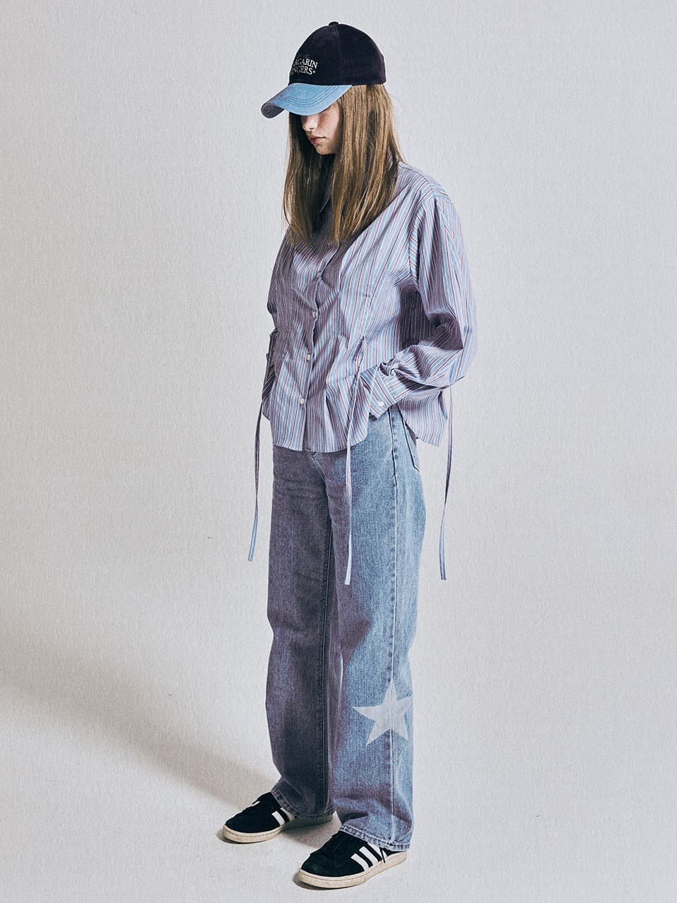 STAR DENIM PANTS (LIGHT BLUE)