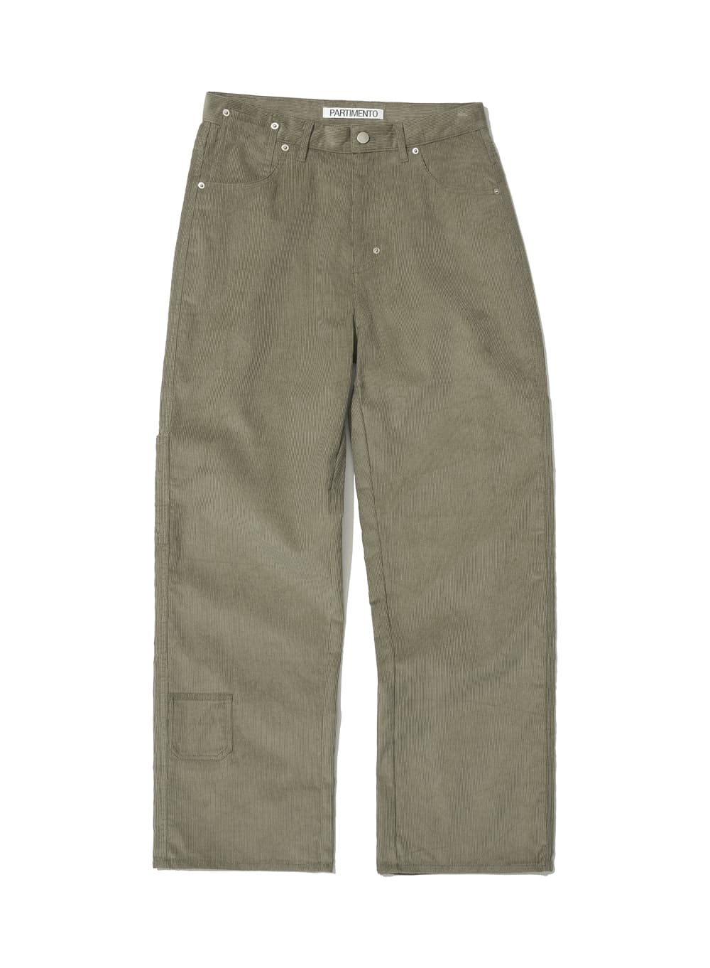CORDUROY POCKET POINTED WORK PANTS_KHAKI BEIGE