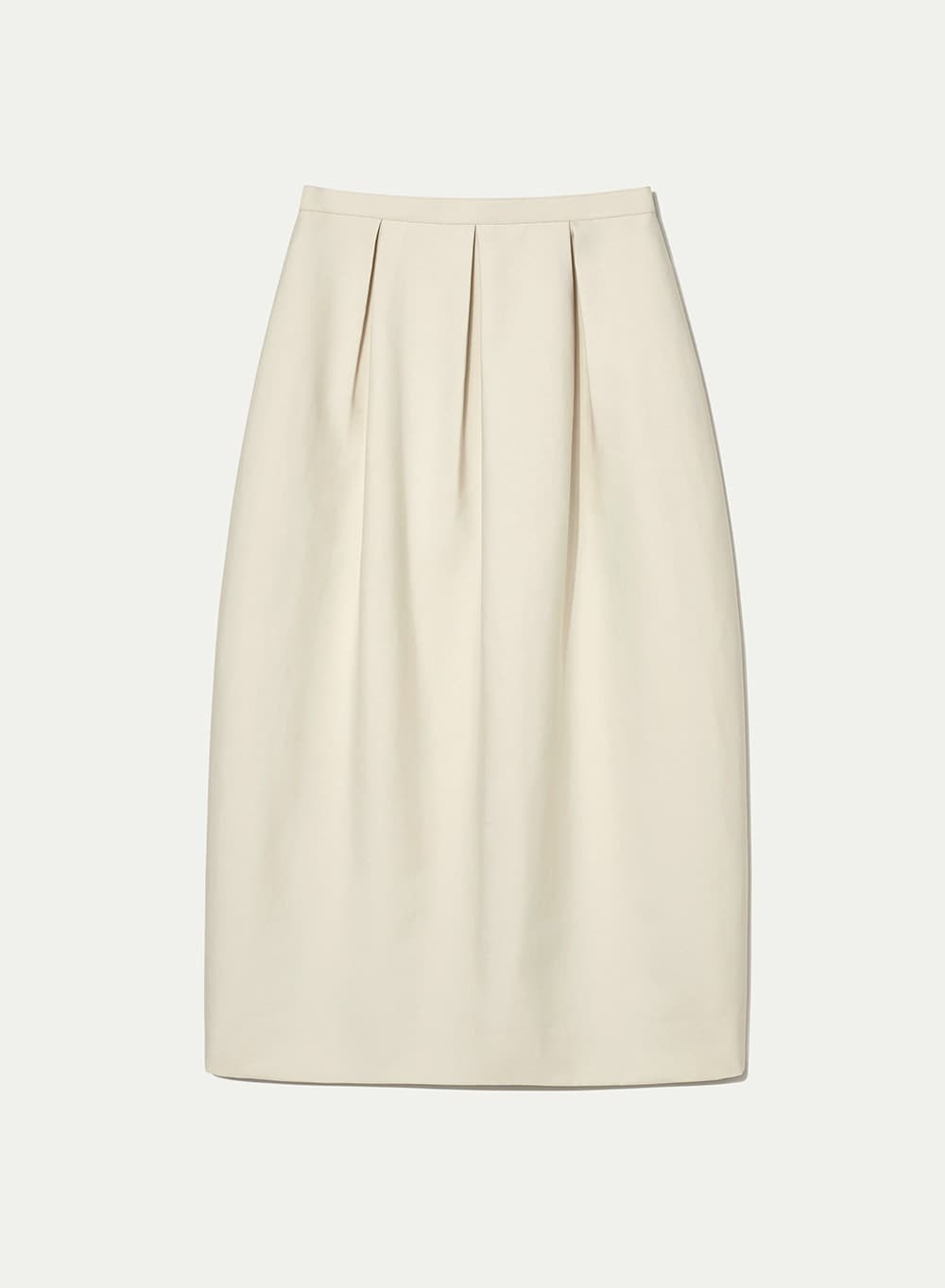 Voluminous Midi Skirt Cream
