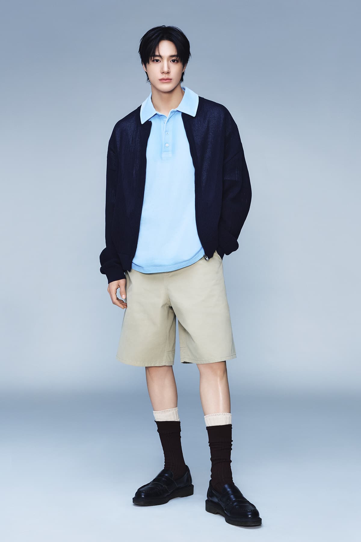 CURVED SEAM BERMUDA PANTS FOR MEN IN BEIGE
