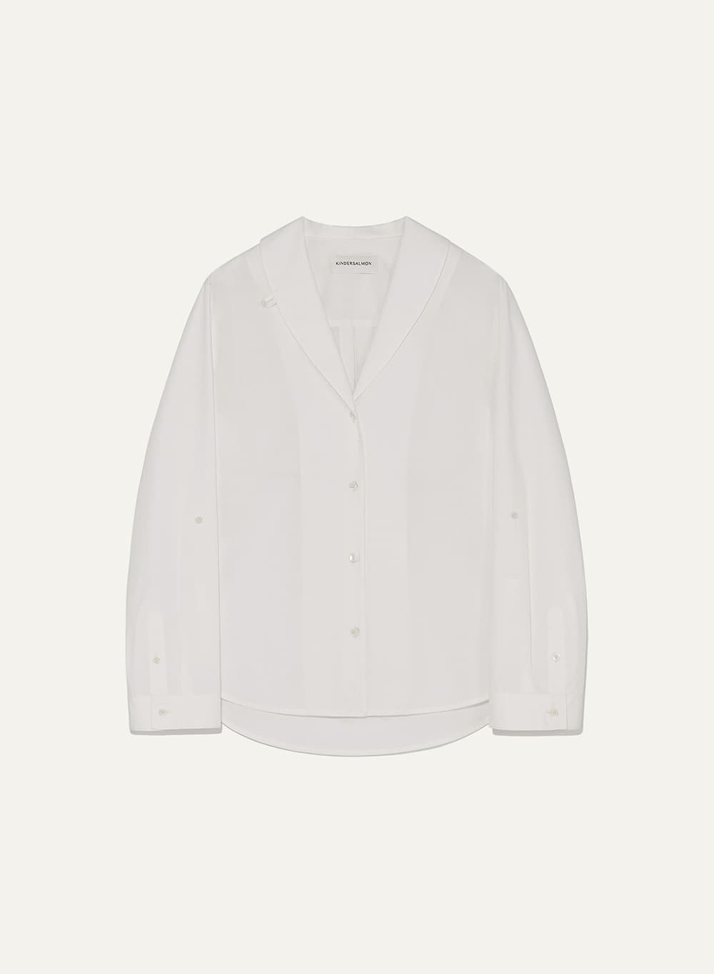 Marcella Shawl Collar Shirt White