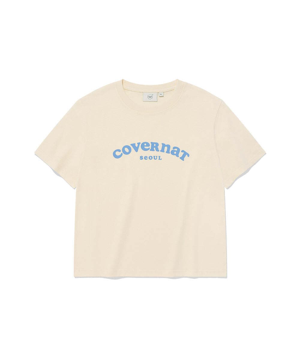 우먼 쿠퍼 로고 서울 티셔츠 Cream