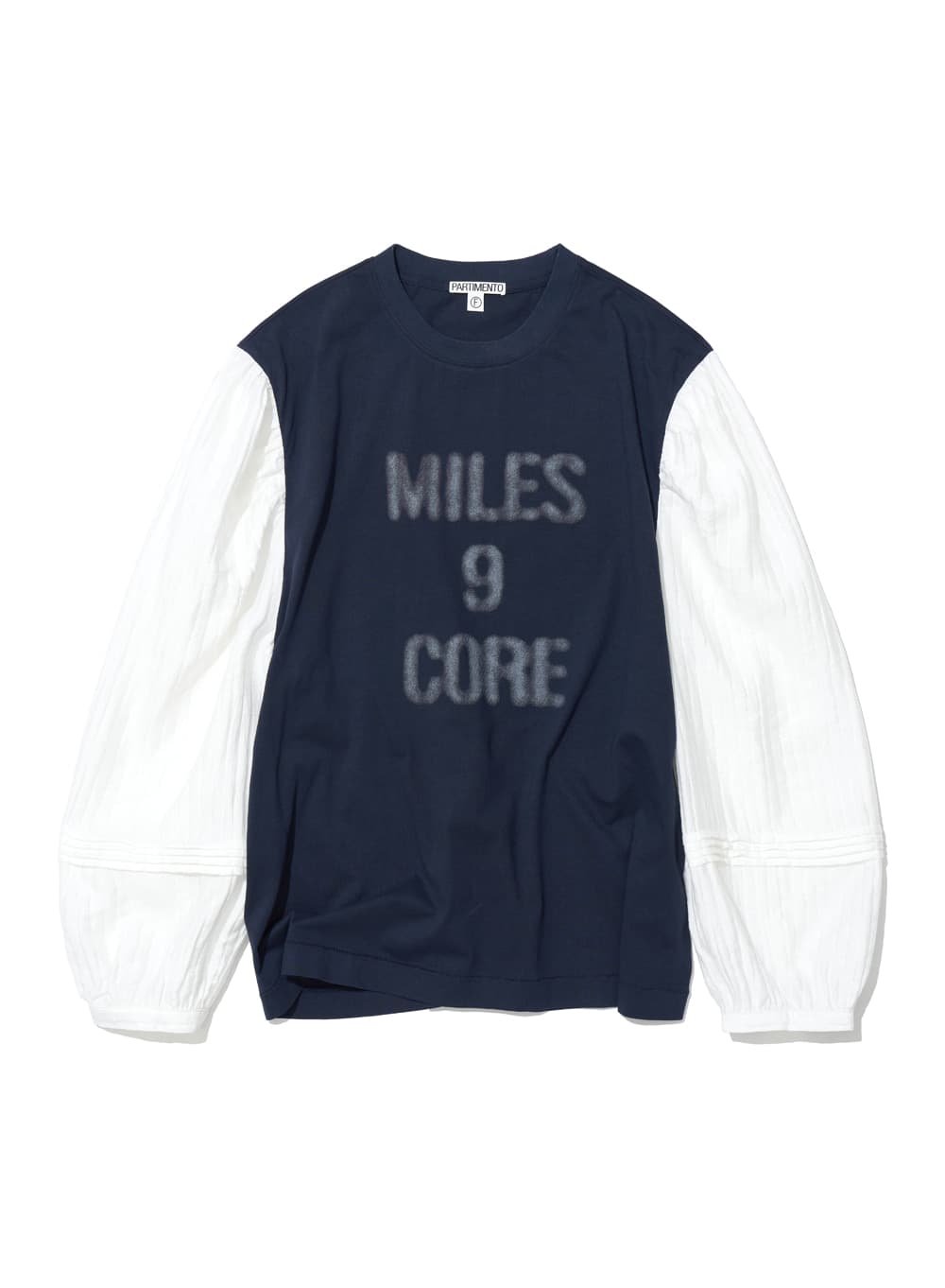 MILES 9 CORE BLOUSE LAYERED TOP_NAVY