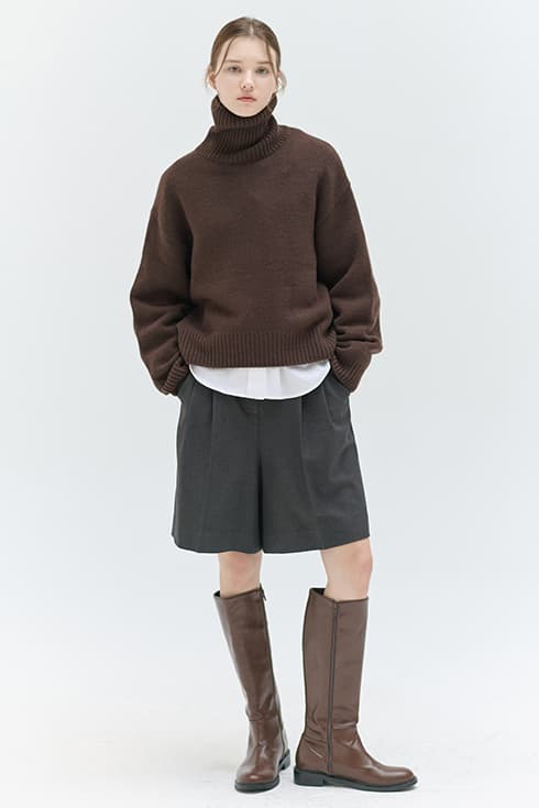 24WN two-tuck half pants [2colors]