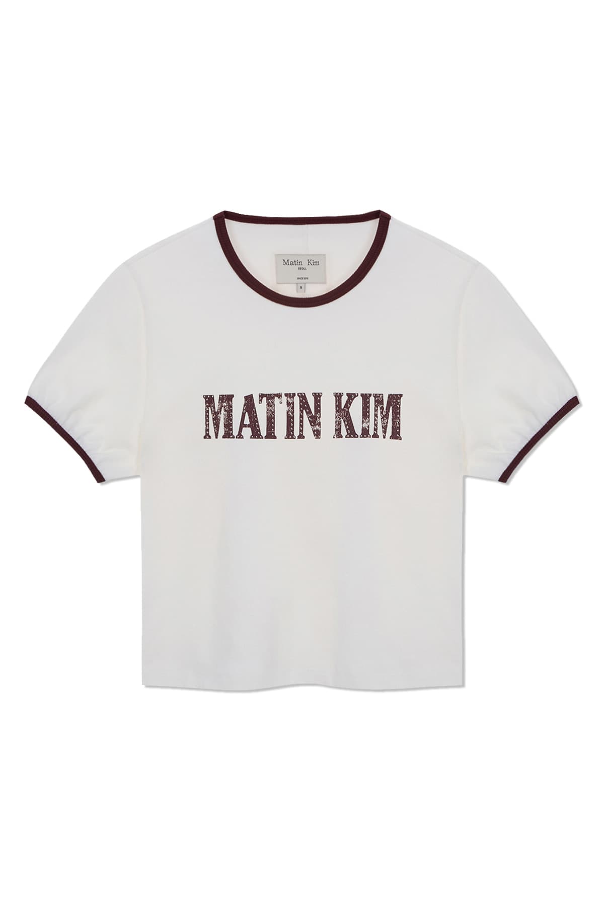 STUD LOGO RINGER TOP IN WHITE