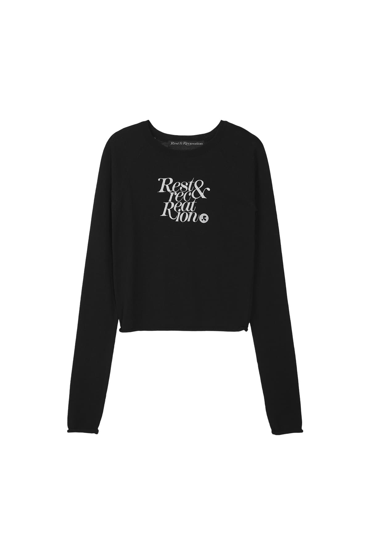 RAGLAN LONG SLEEVE KNIT - BLACK
