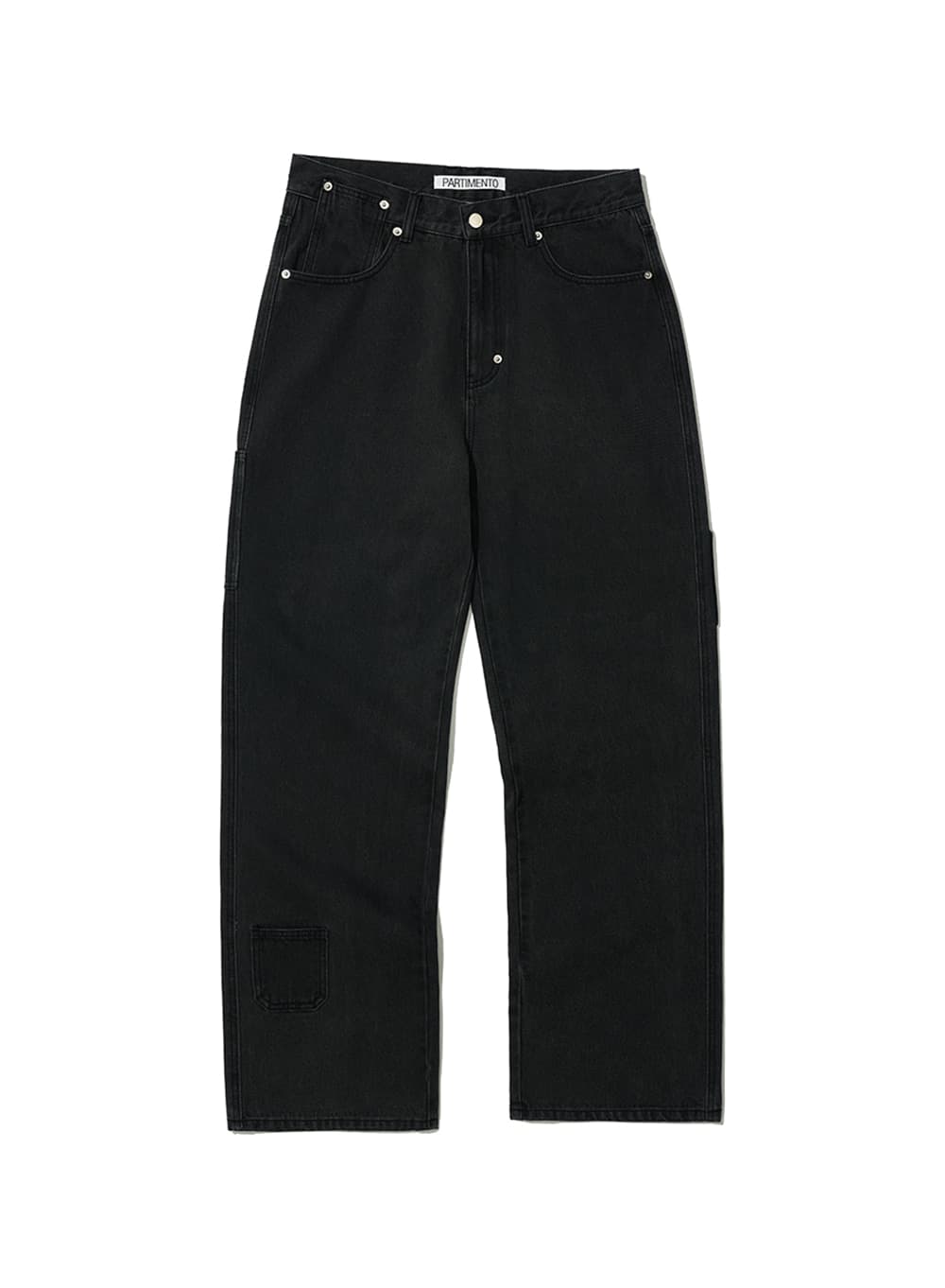 POCKET POINTED WORK JEANS_GREY