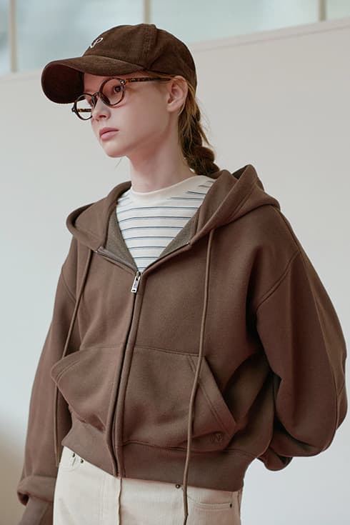 25FN hoody zip-up [BR]