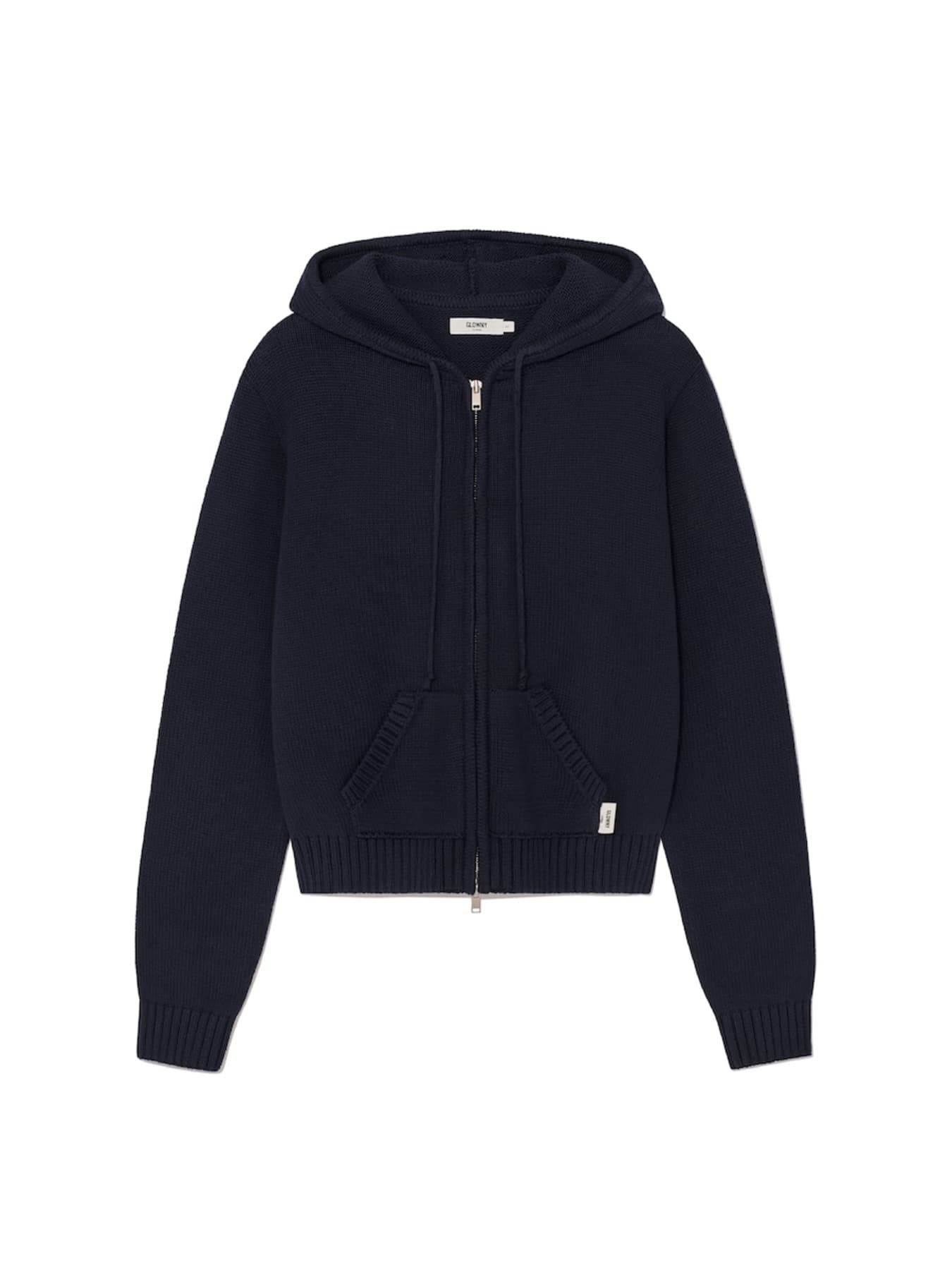 G CLASSIC KNIT ZIP UP (NAVY)