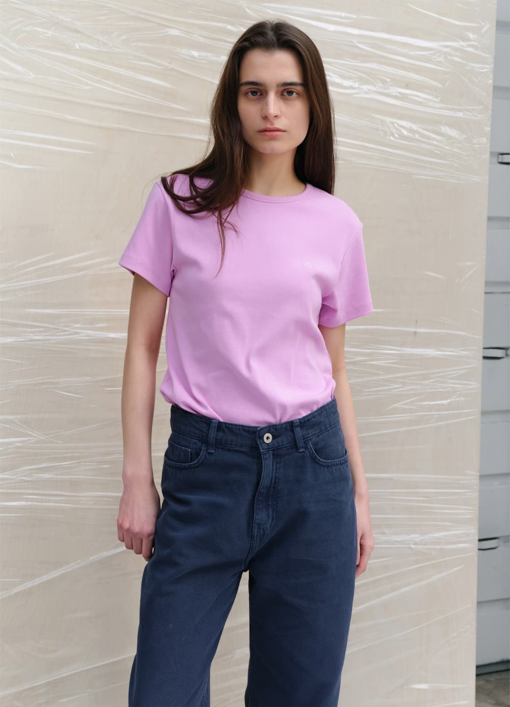 All-Day Cotton Rib T-shirt - Cotton-candy Pink