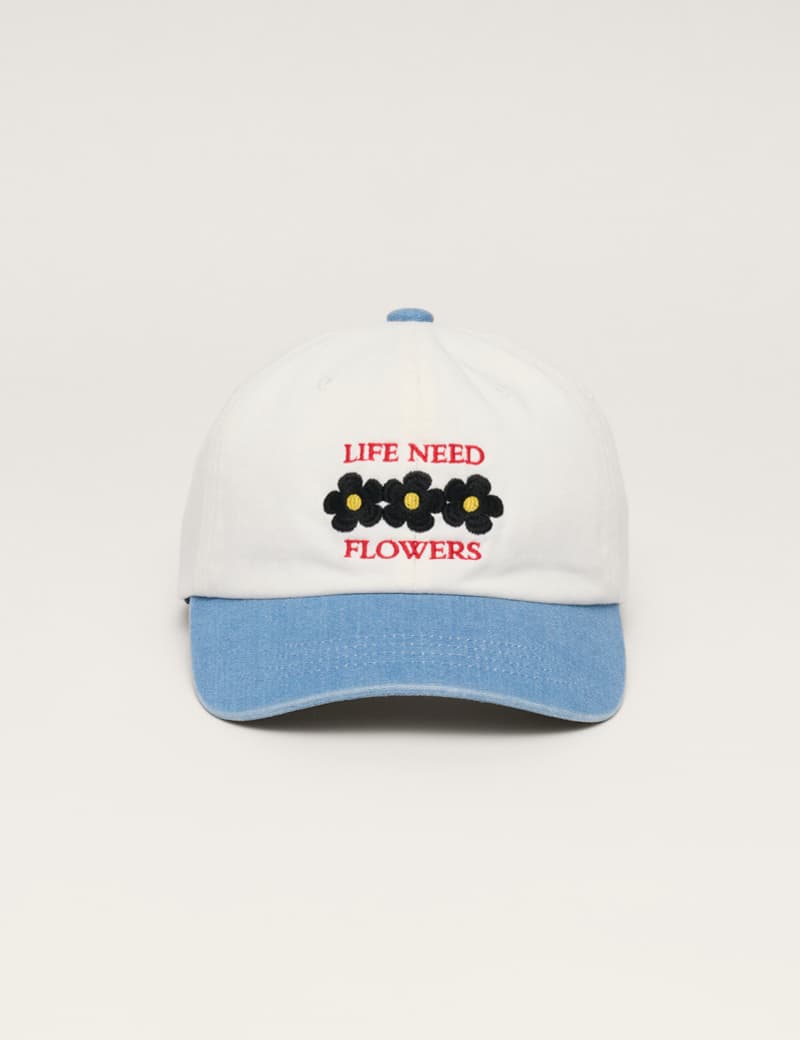 Flower Ball Cap (Ivory)