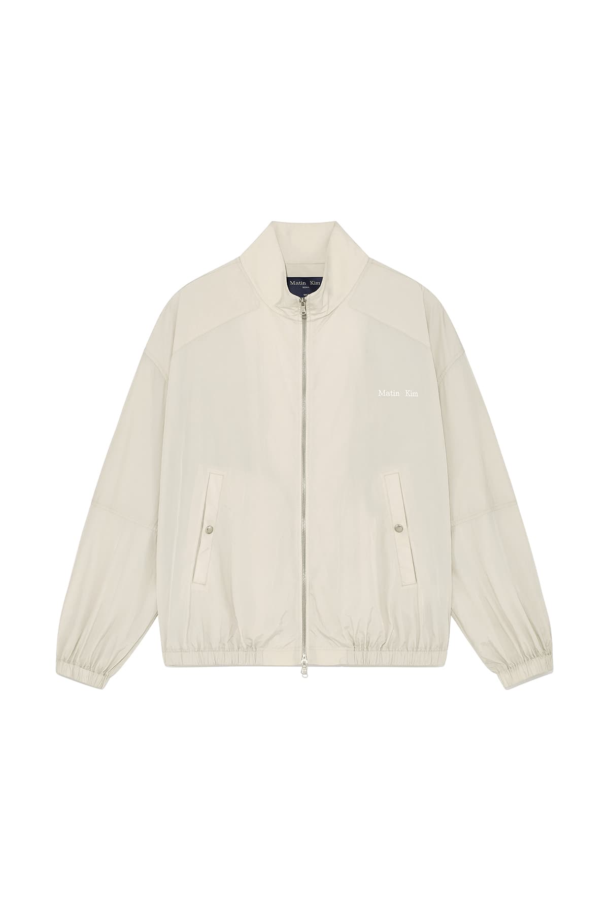 OVERSIZE NYLON LIGHT JUMPER FOR MEN IN LIGHT BEIGE