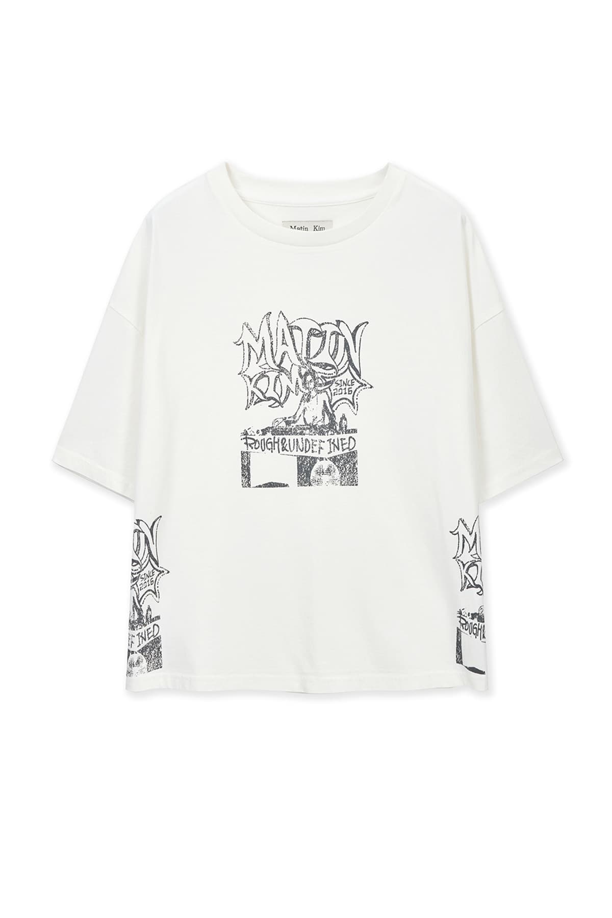 VINTAGE GRAFFITI ARTWORK TOP IN WHITE
