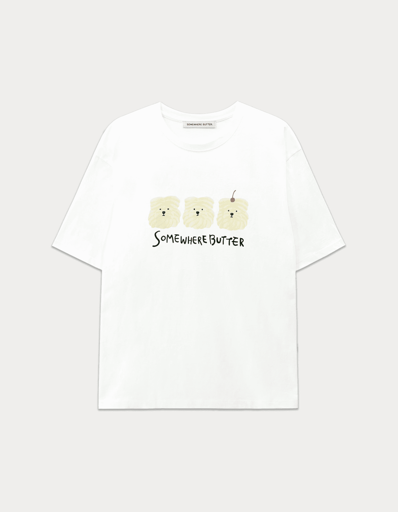 Butteree trio over-fit top - Ivory