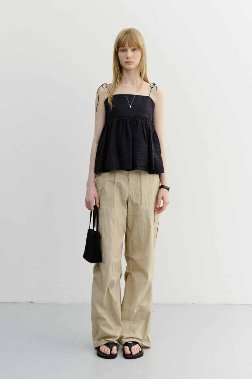 UTILITY PARACHUTE PANTS BEIGE_UDPA6B224I2