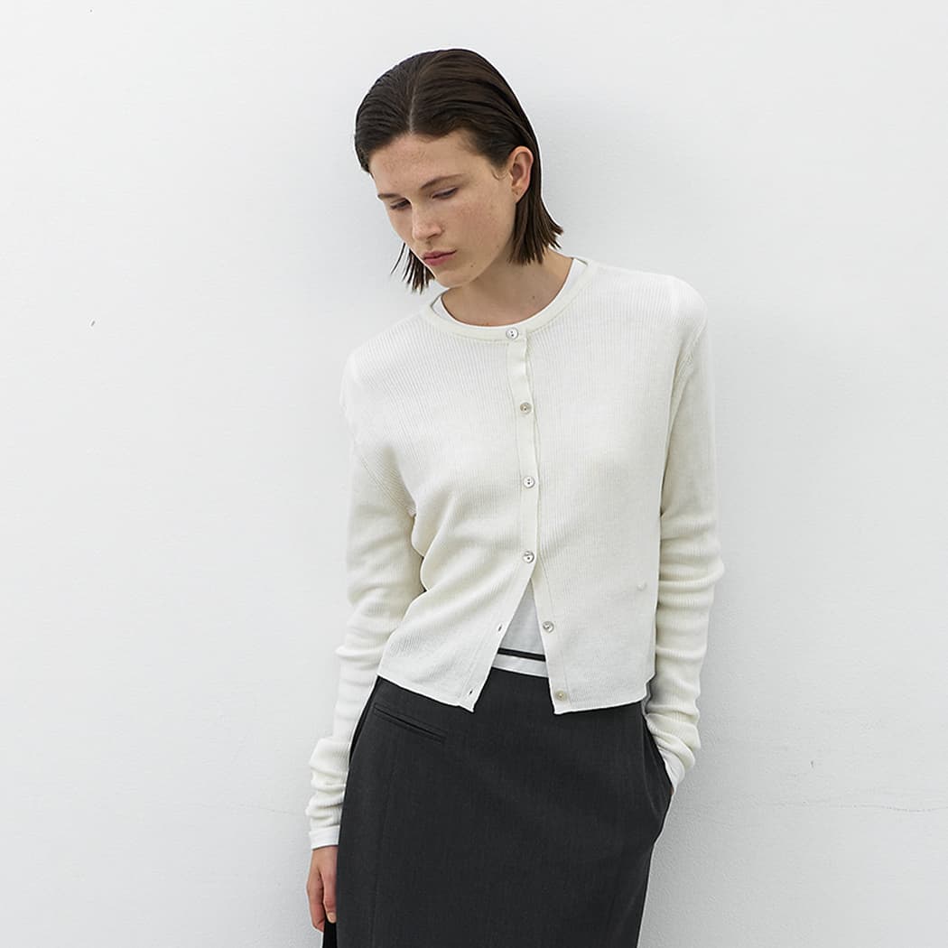 (Z-CD-2223)ESSENTIAL NOAH CROP CARDIGAN