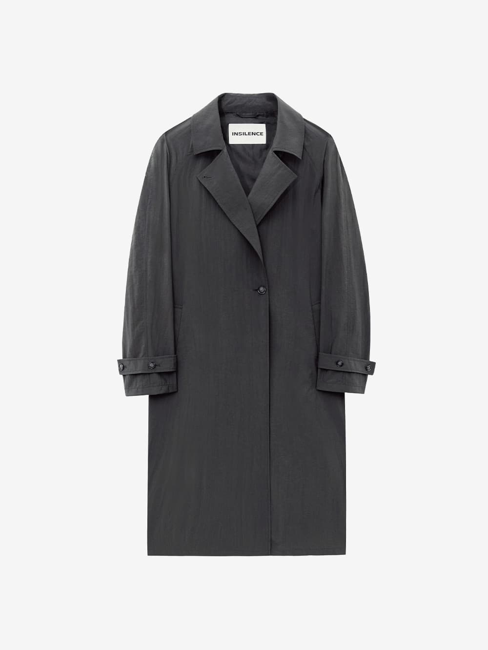 쉬어 나일론 트렌치 DARK GREY