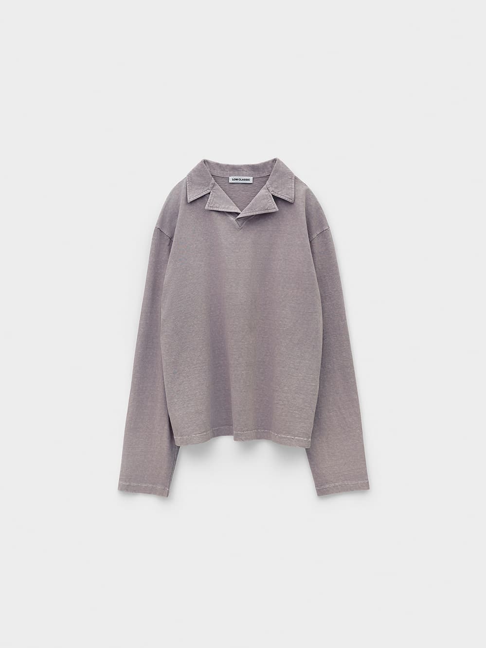 Washed Jersey Long Sleeve T-Shirt_Pink