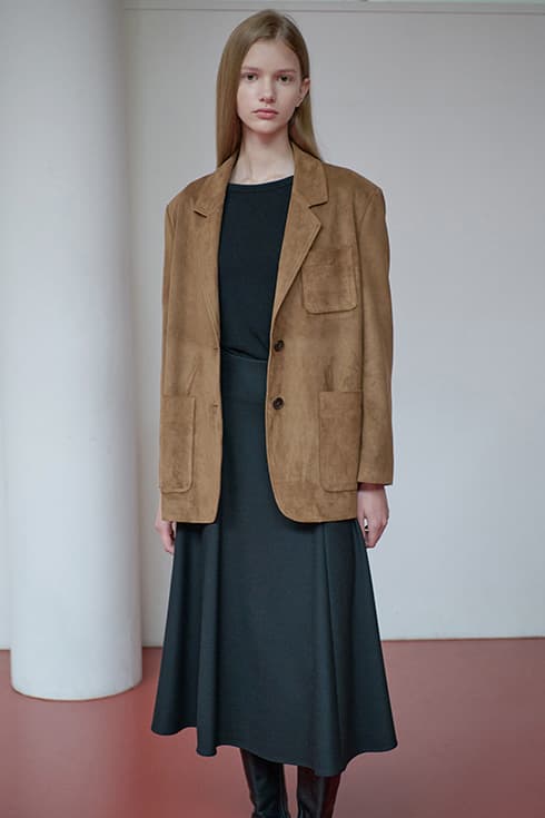 25FN high waist full skirt [BK]