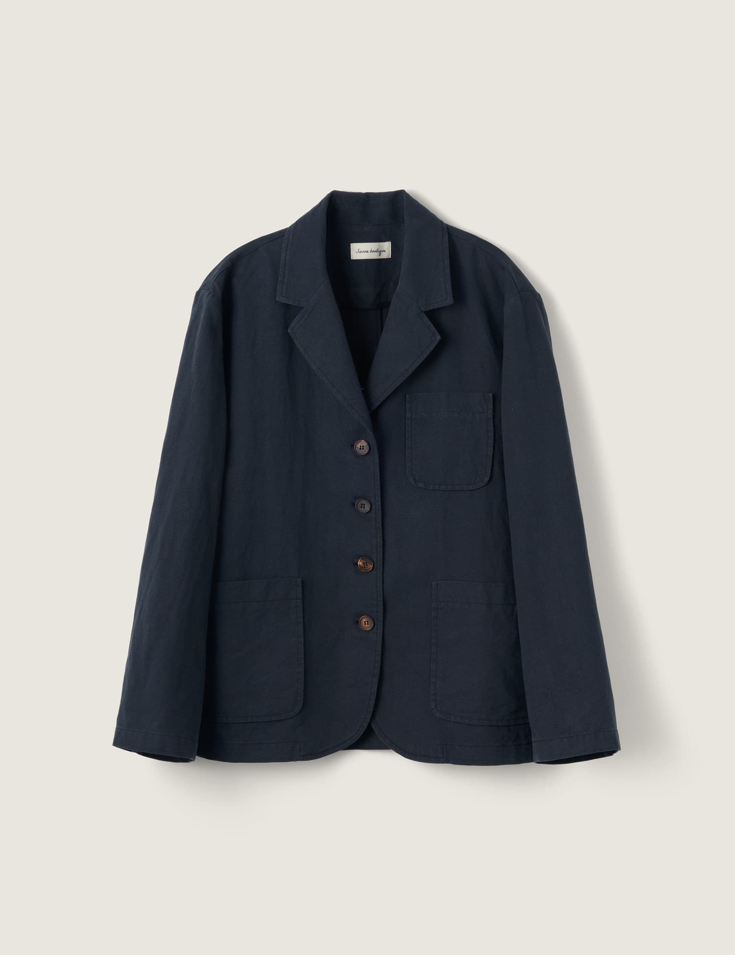 French Linen Jacket (Navy)