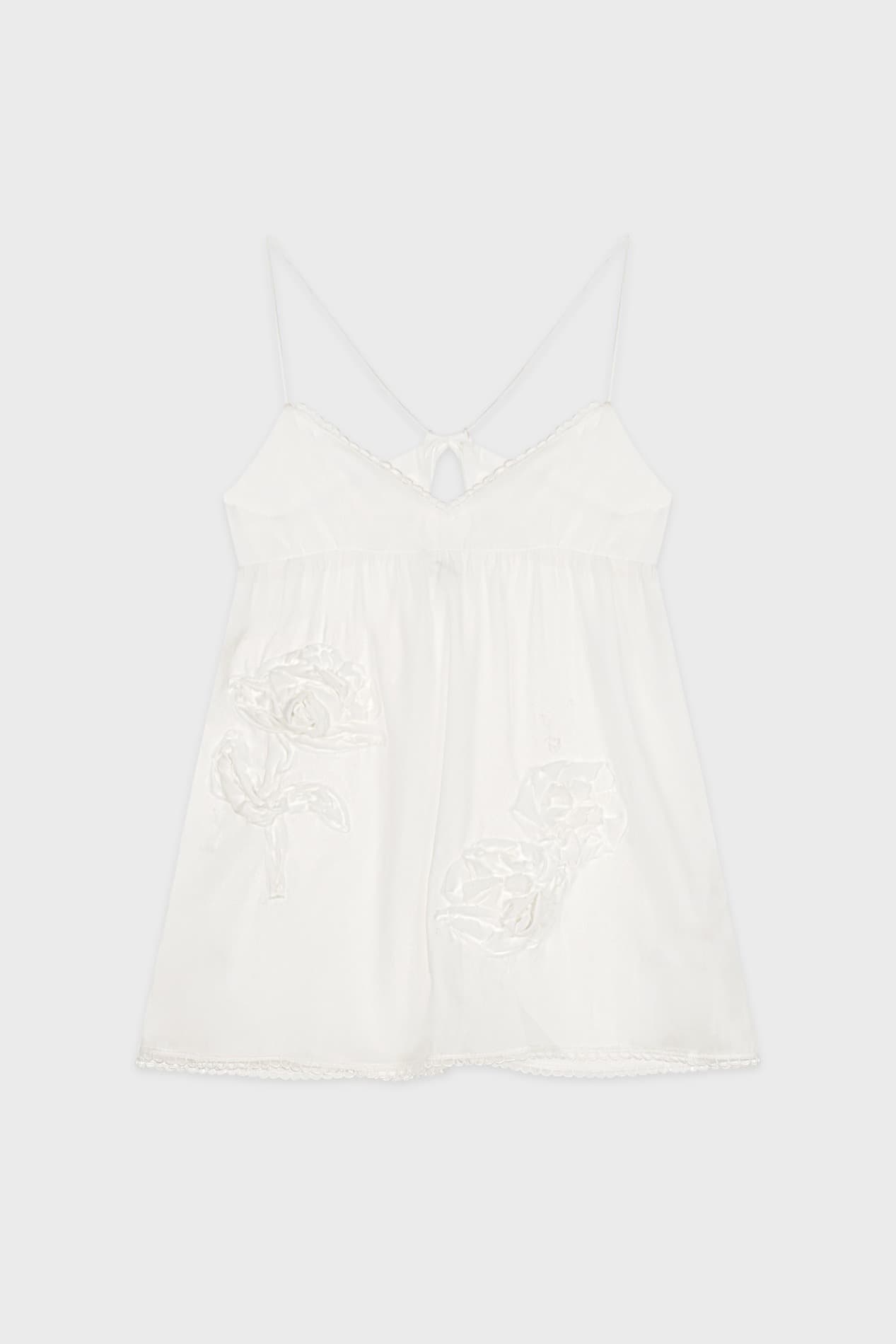 Flower Sheer Sleeveless (White)
