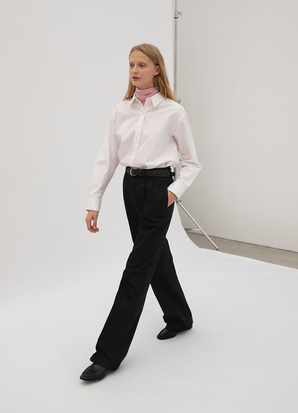 Relaxed Cotton Pants - Black