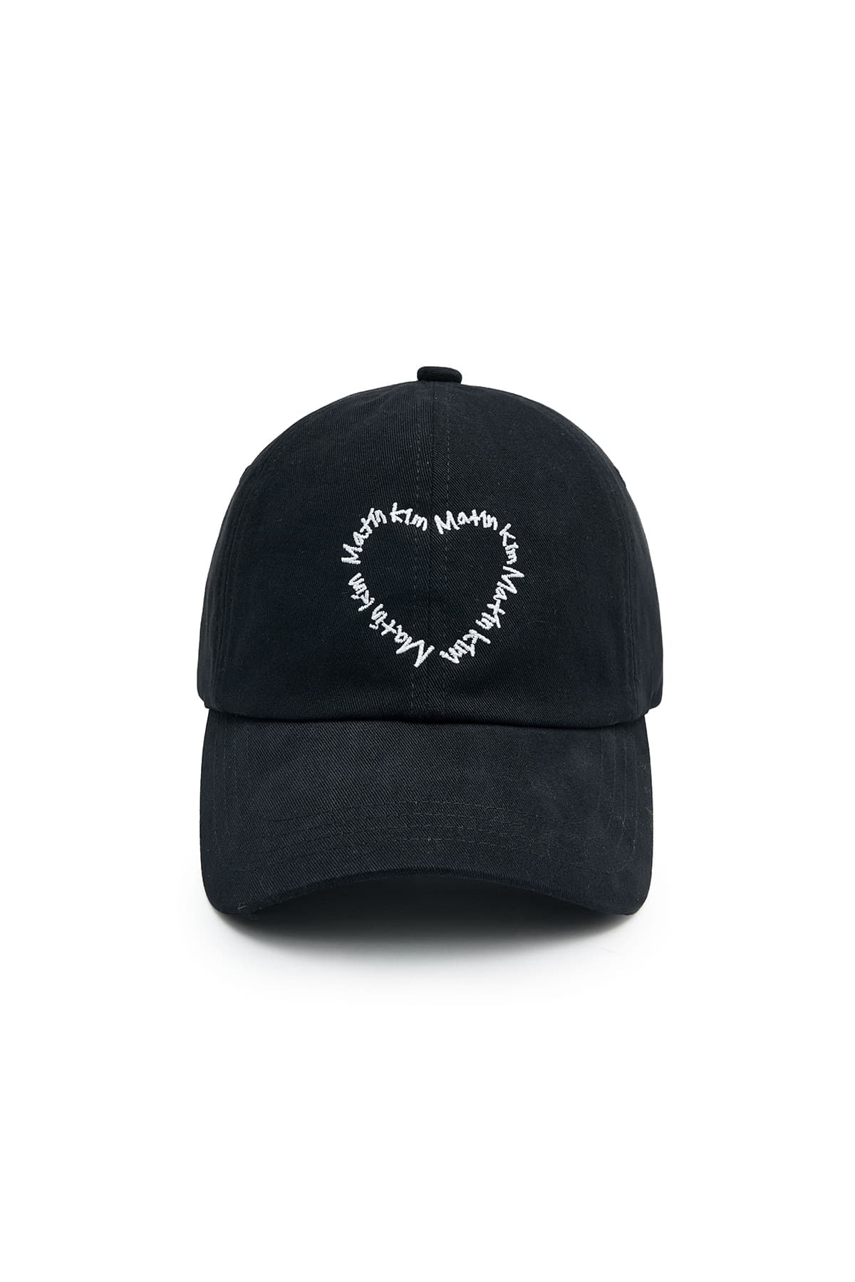 HEART LOGO BALL CAP IN BLACK