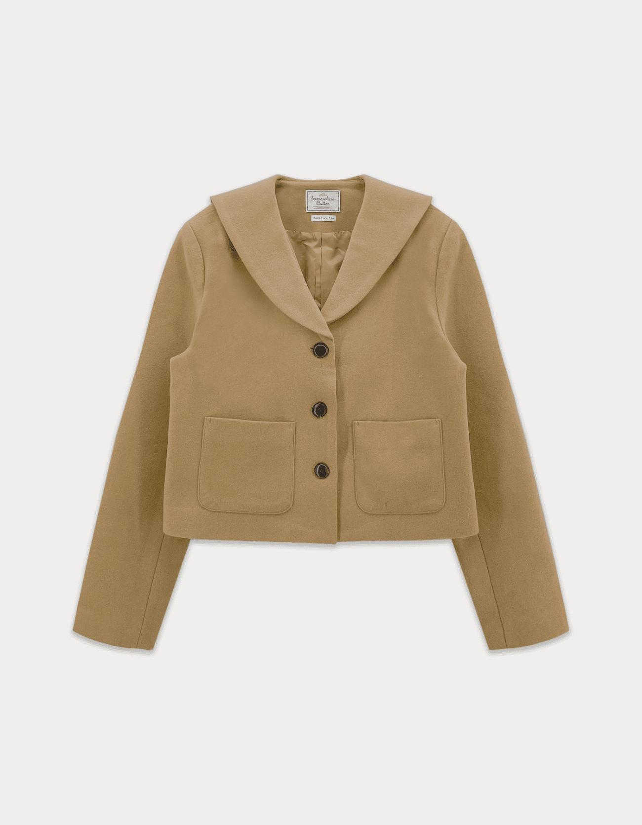 Tia Sailor Wool Jacket - Beige