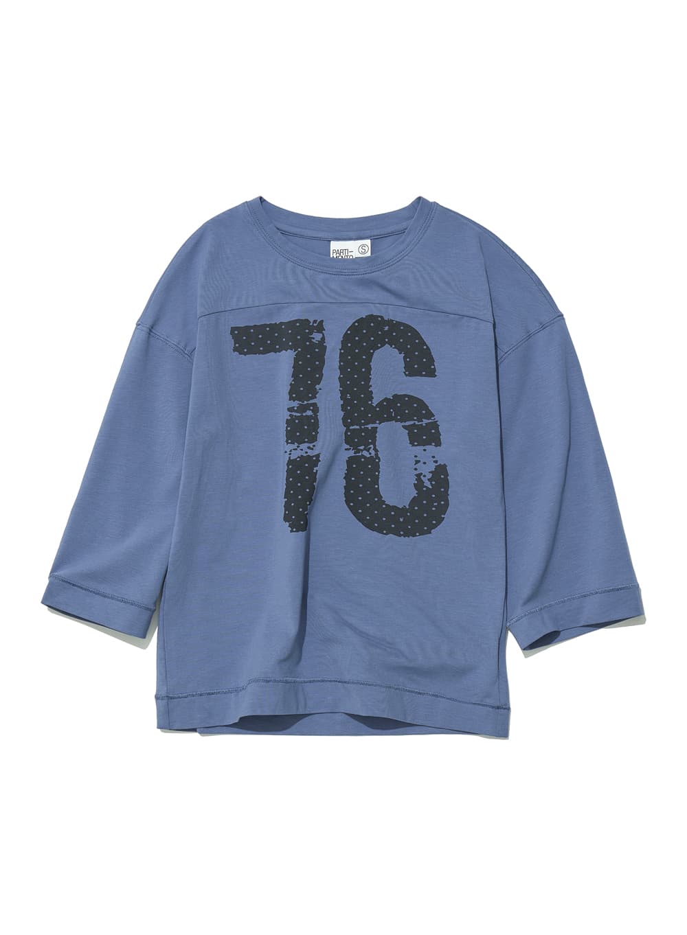 76 PRINTED FOOTBALL TEE_DUSTY BLUE