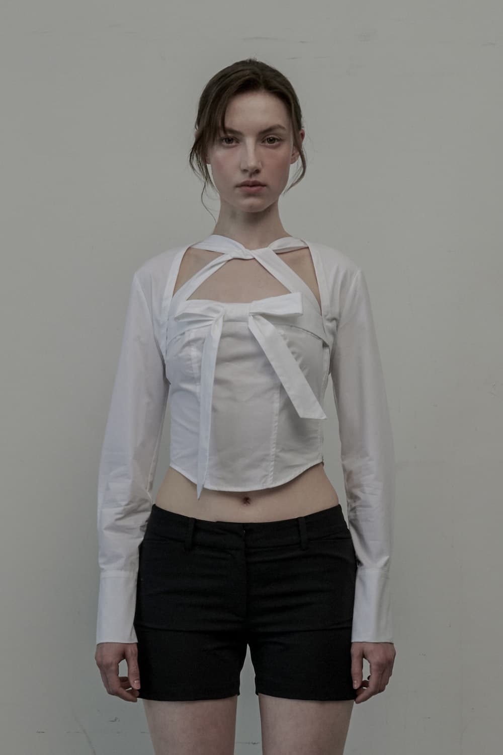 Joanne Shirt Cardigan - White