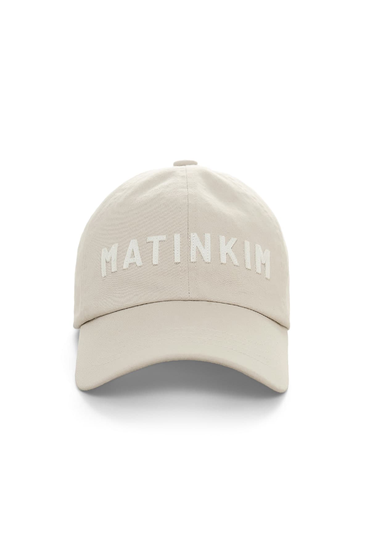 APPLIQUE FELT LOGO BALL CAP IN LIGHT GREY