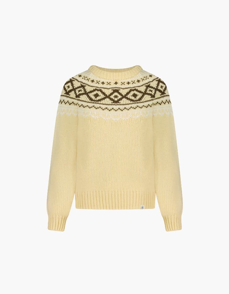 fair isle pullover - butter