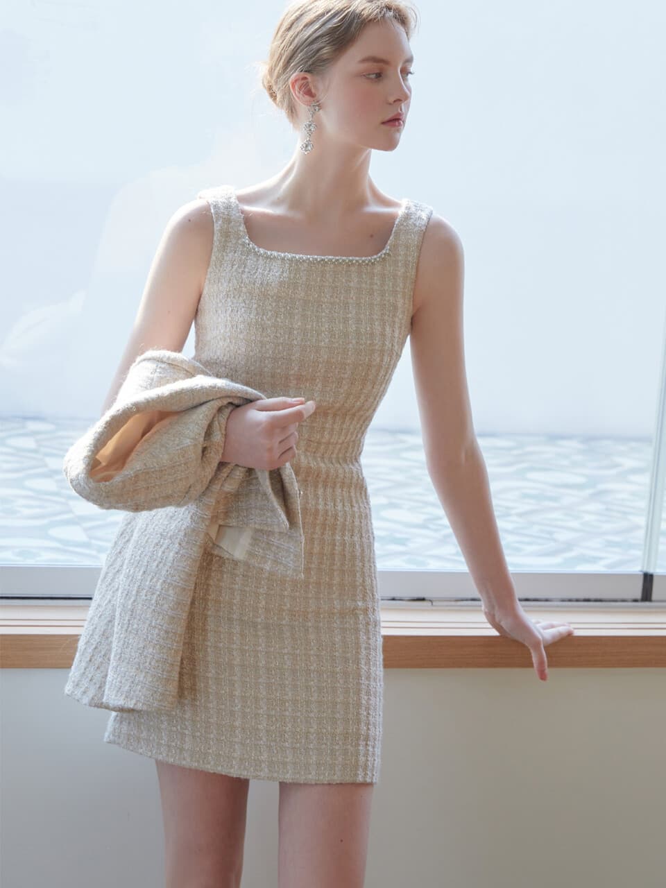 Lea tweed dress(2colors)
