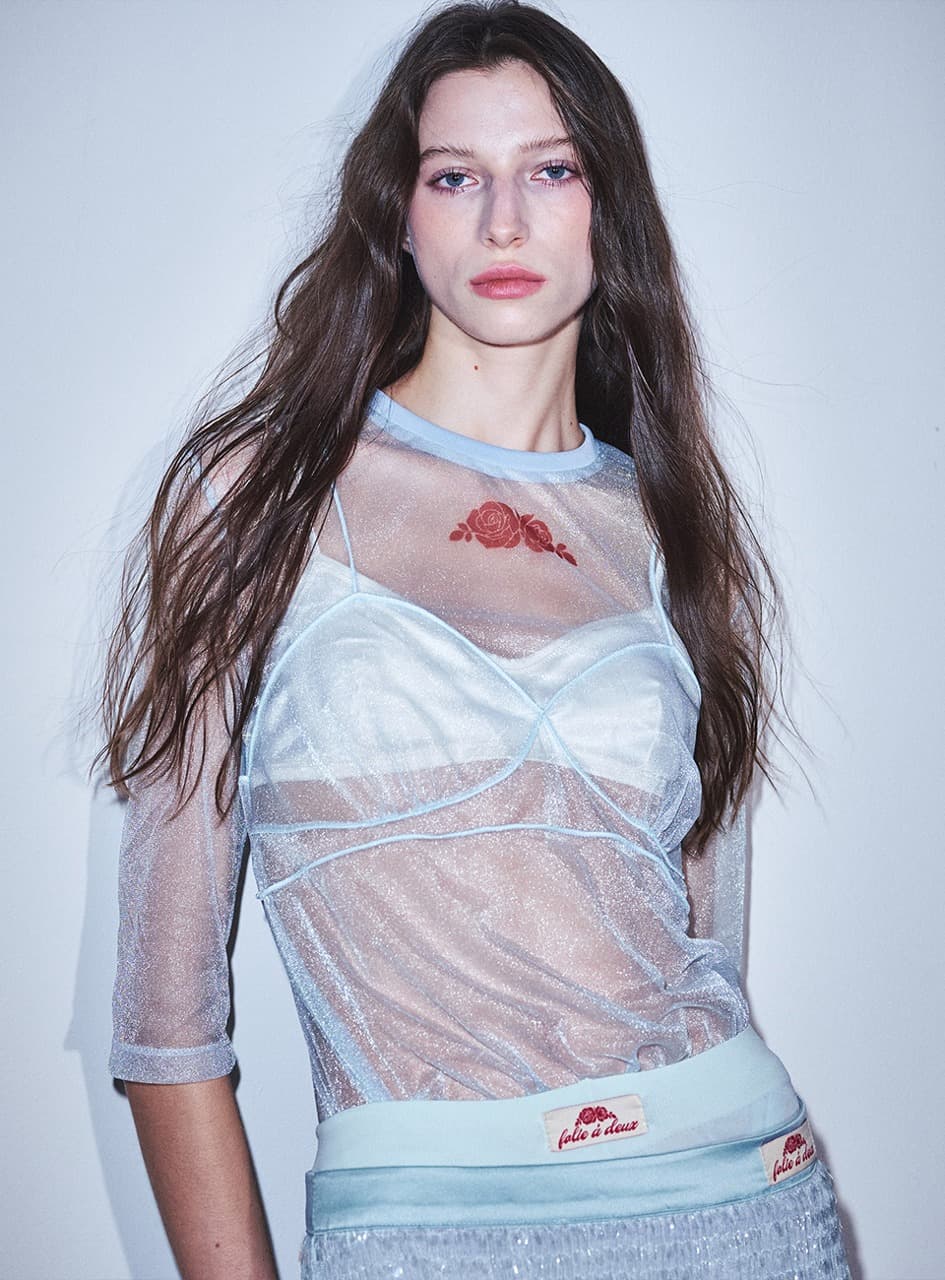 SHEER TOP LIGNE DU CORPS_BLUE RED