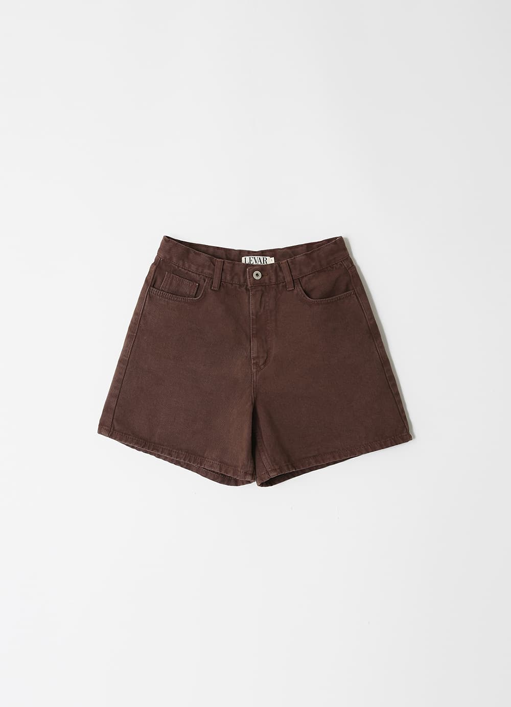 Classic Staple Denim Shorts - Cocoa Brown