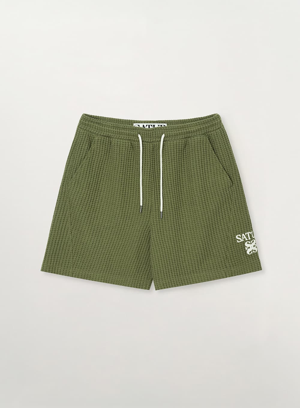 Waffle Banding Shorts - Khaki