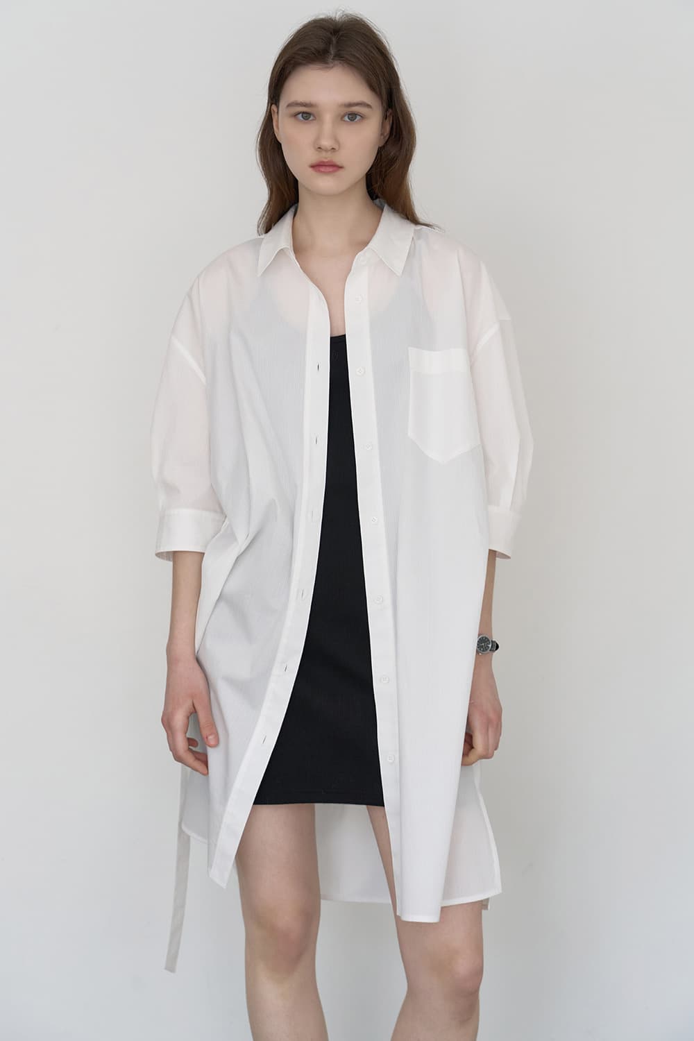 Summer shirt ops White/ST [N6PSOP01]