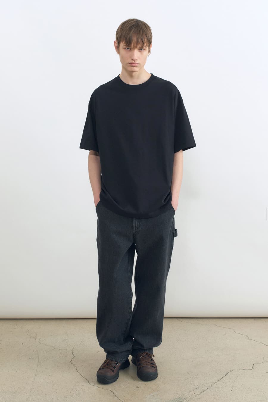 워시드 페인터 팬츠 WASHED BLACK