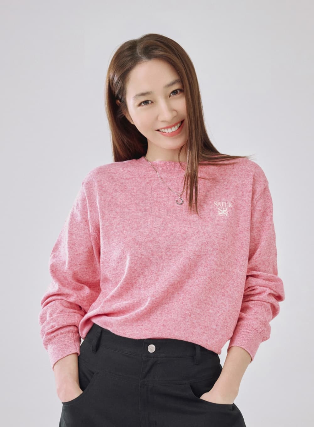Loren Linen Blend Knit - Pink