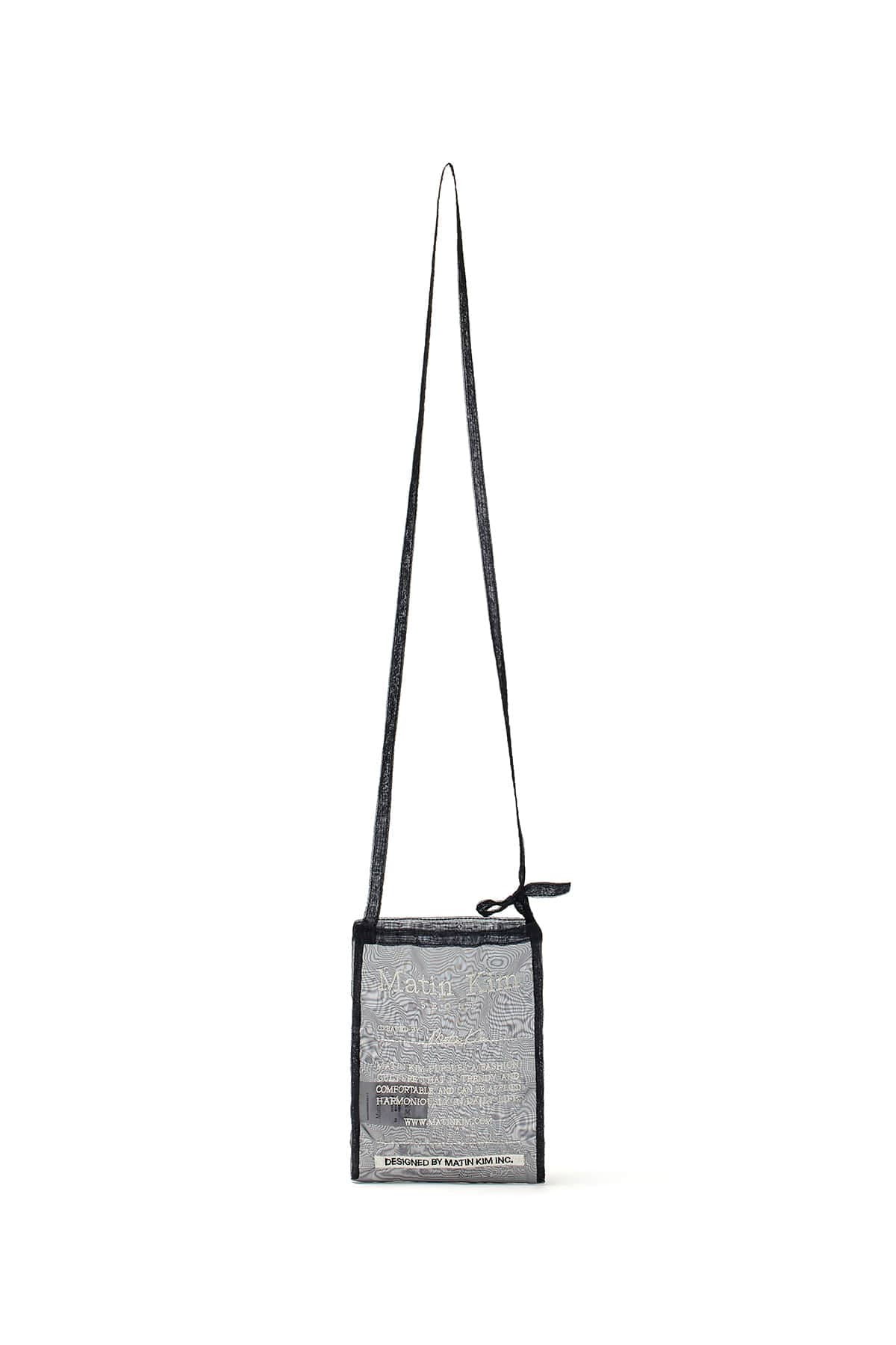 ORGANZA MINI CROSS BAG IN BLACK