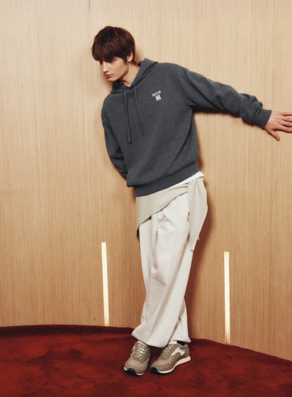 S Logo Jogger Sweatpants - Melange Ivory