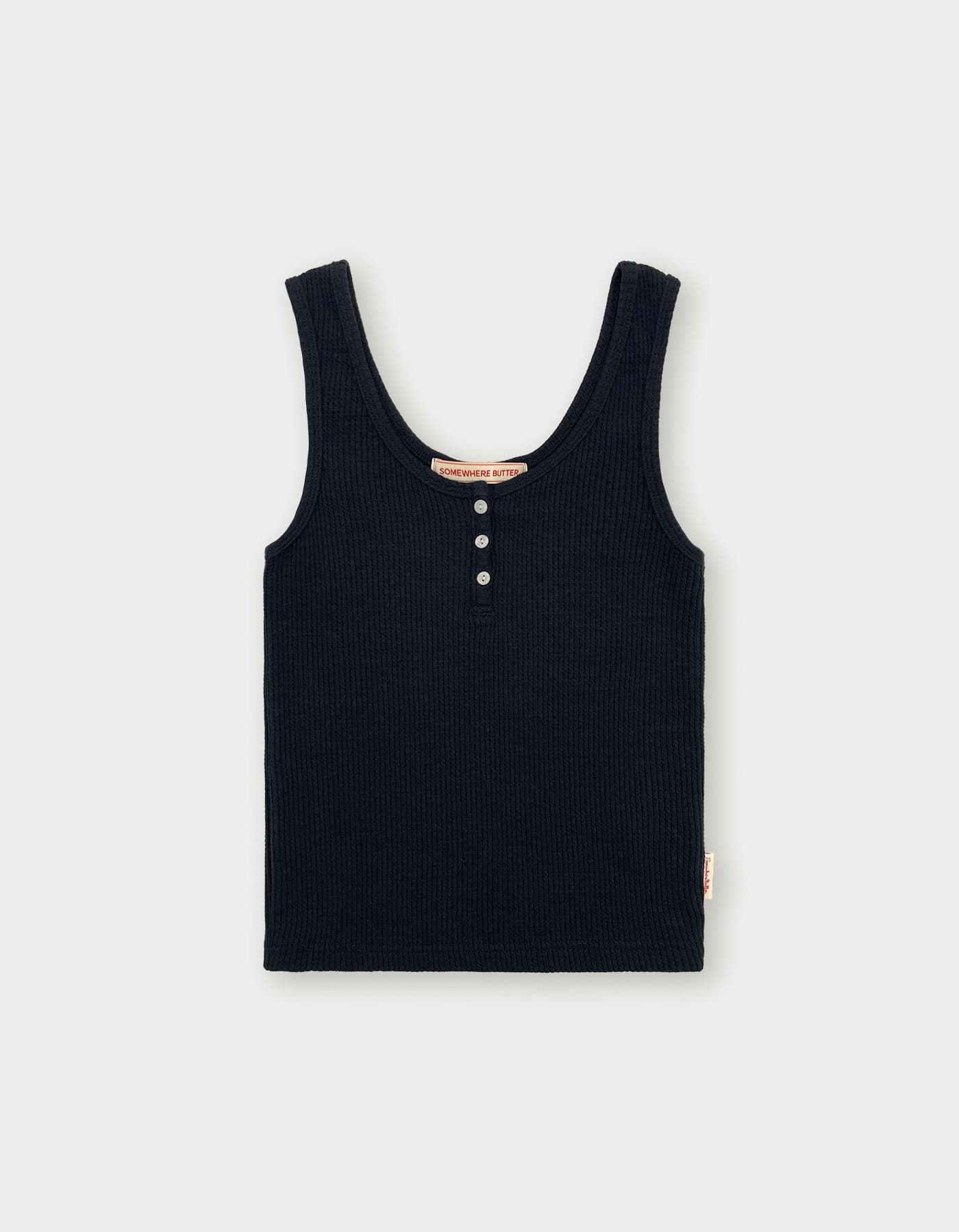Essential Waffle Sleeveless - Navy
