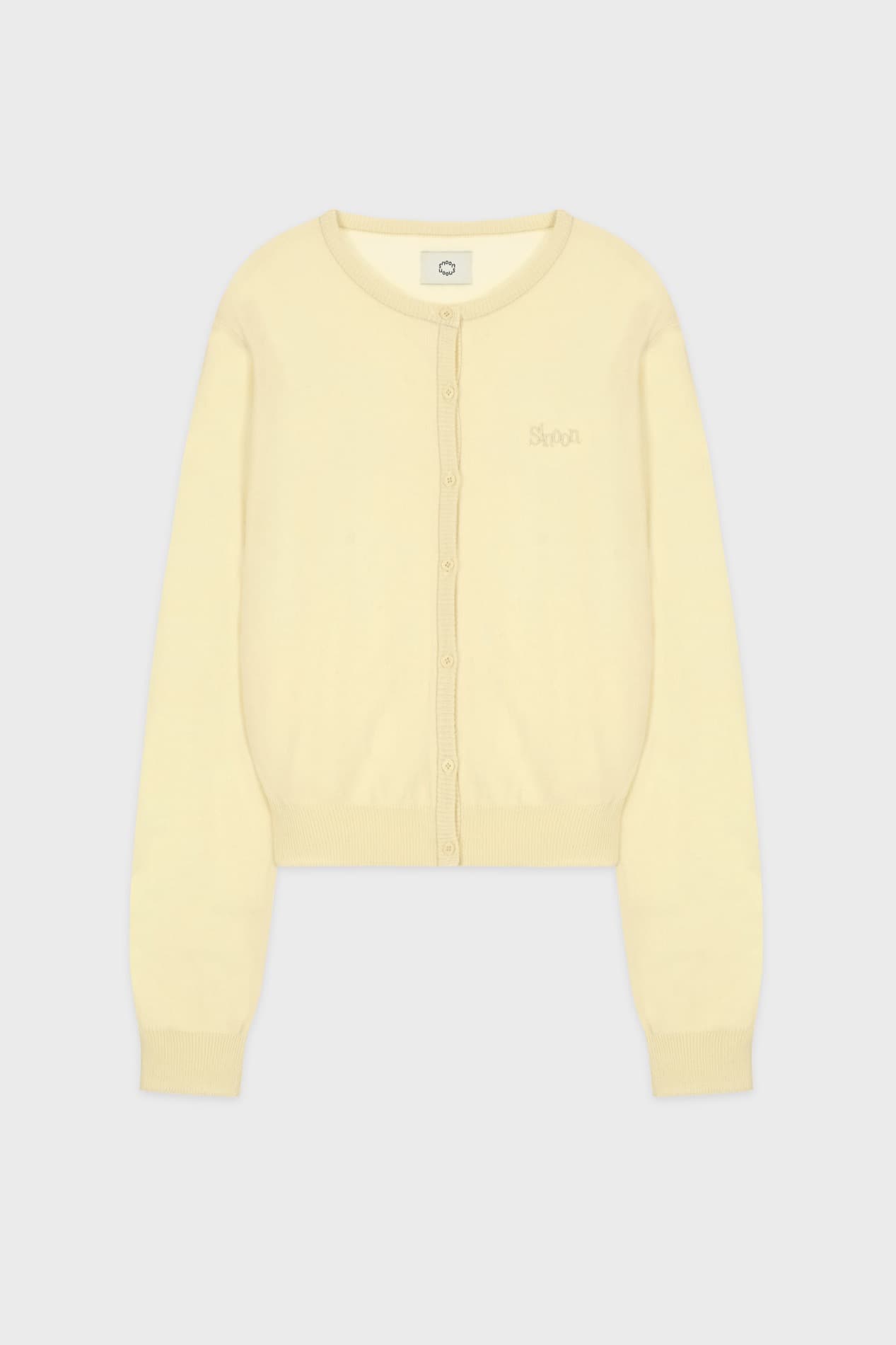 Sinoon Logo Cardigan (Pale Yellow)