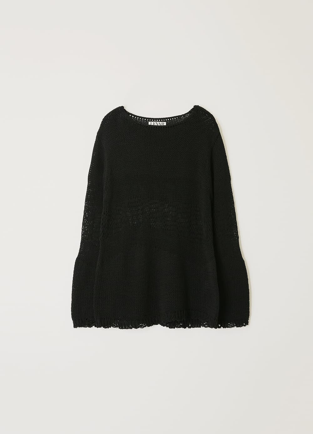 Multi-Texture Net Knit - Black