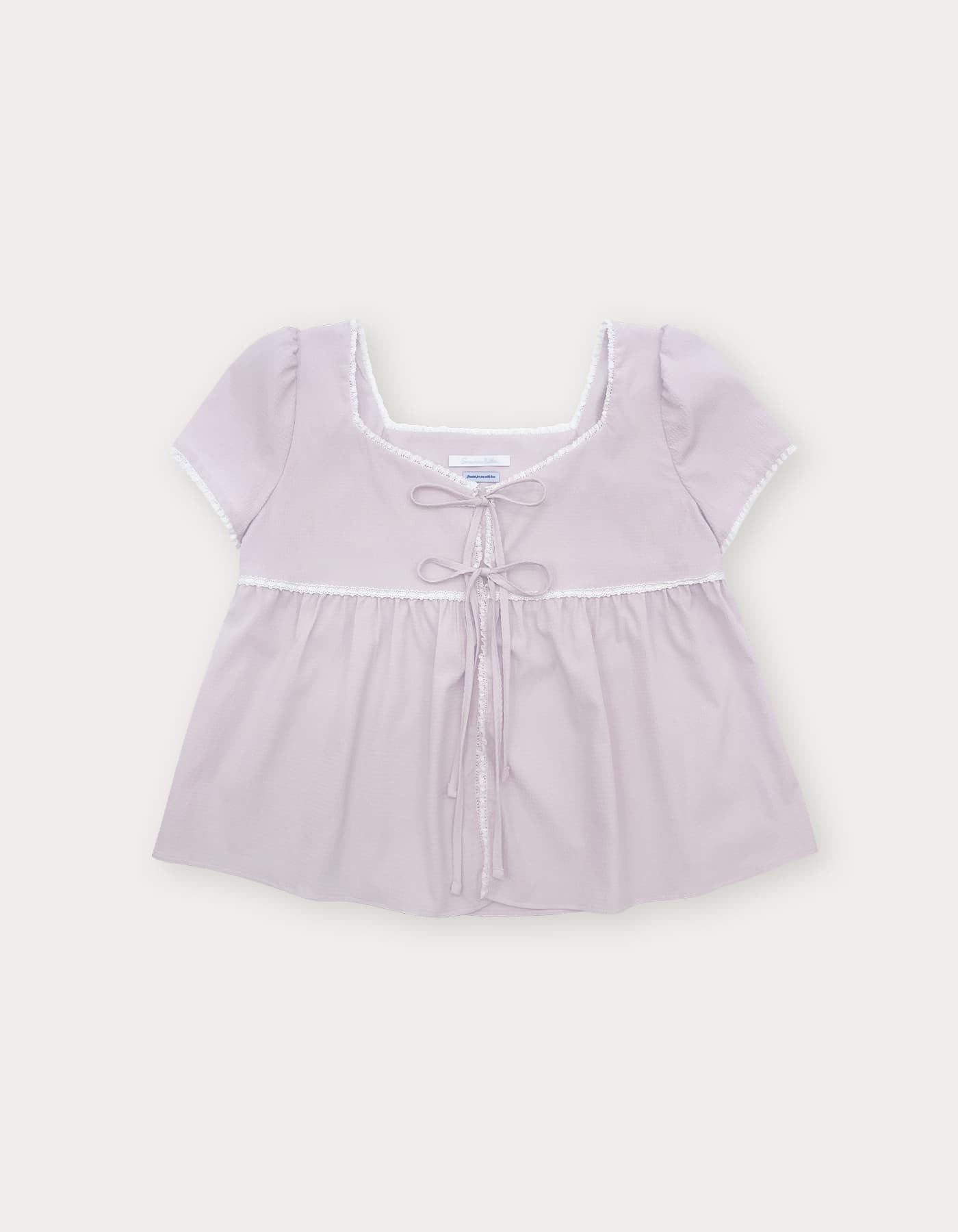 Sol Ribbon Blouse - Lavender