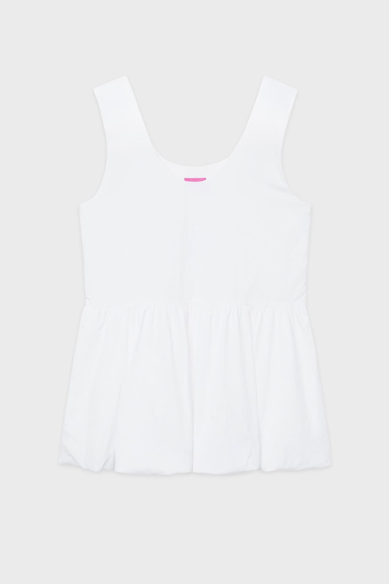 Balloon Mini Dress (White)