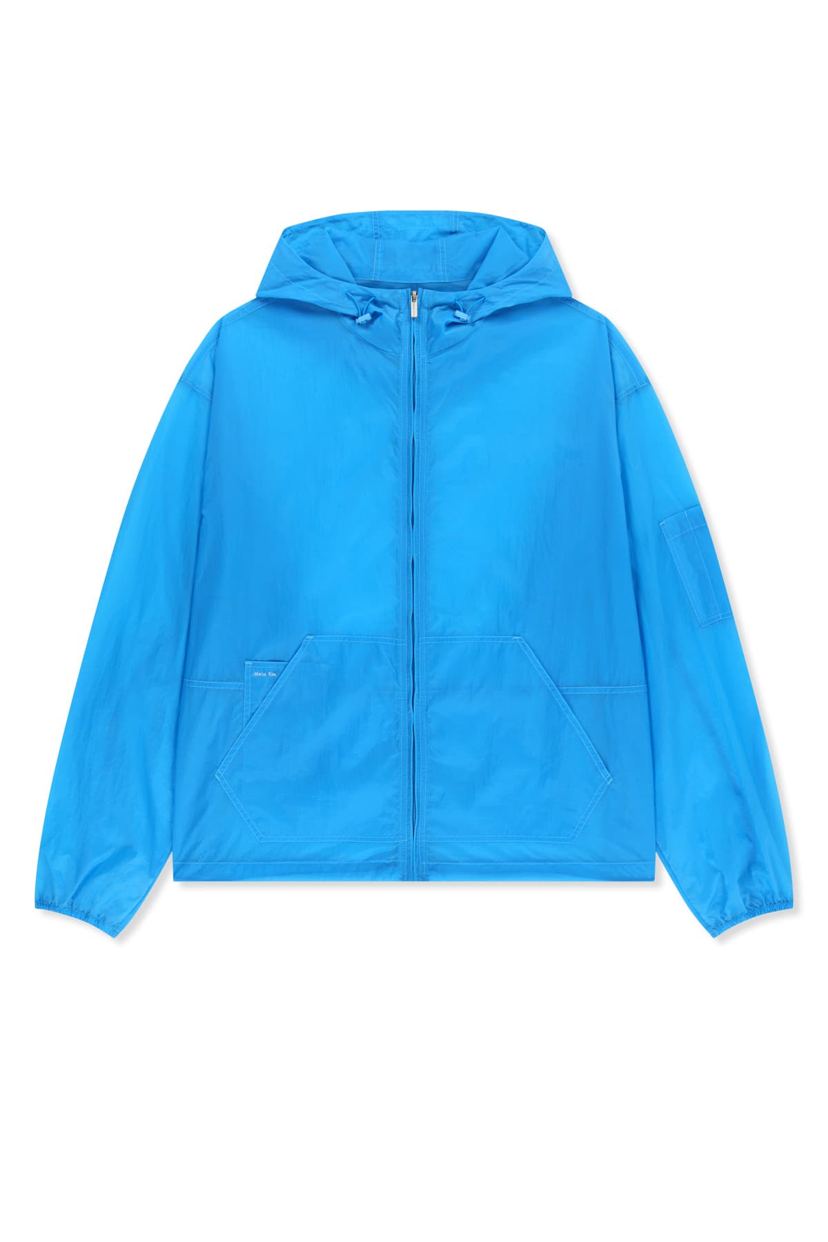 BACK LOGO HOODY WINDBREAKER FOR MEN IN BLUE