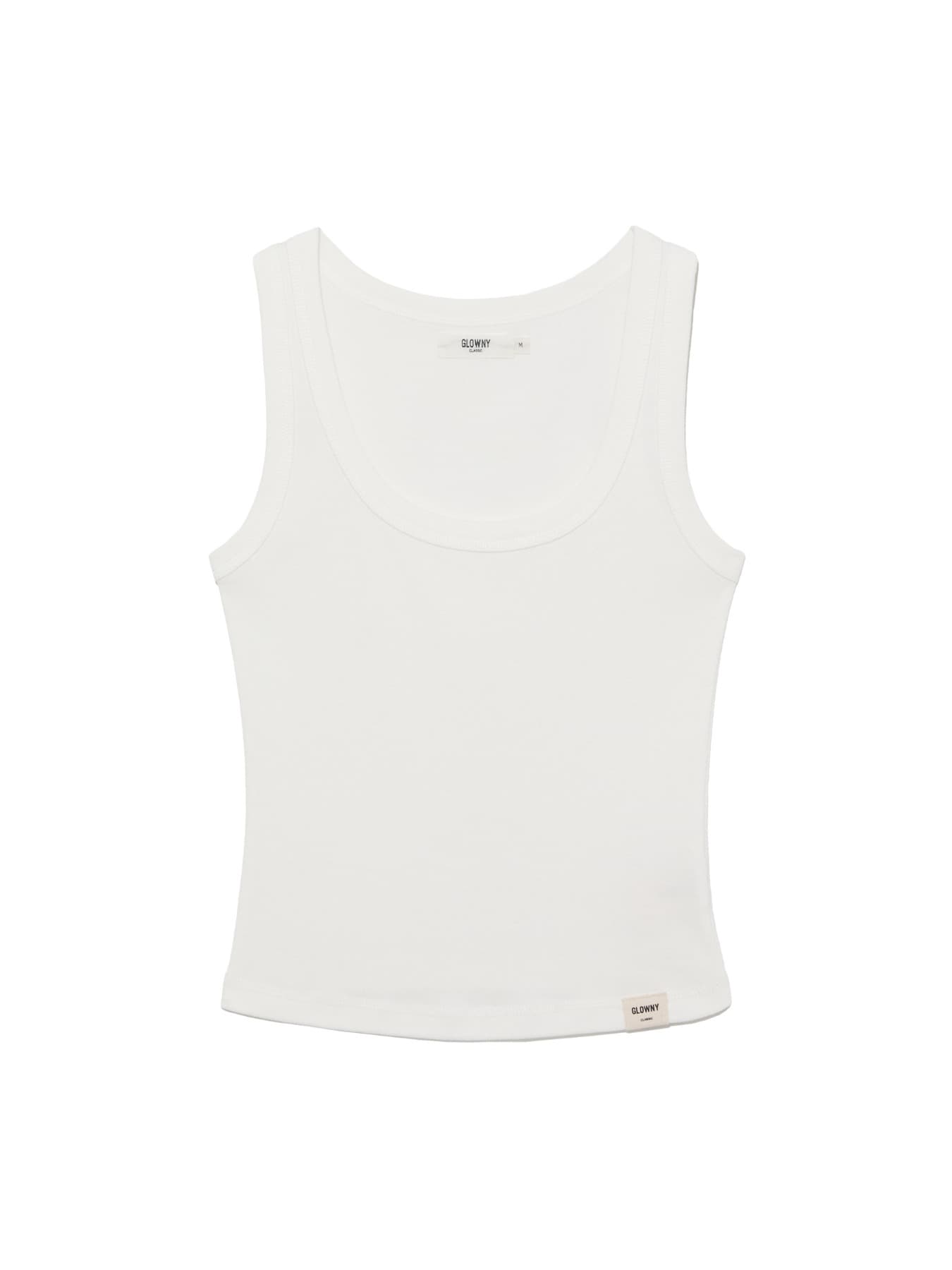 G CLASSIC SCOOP NECK SLEEVELESS (WHITE)