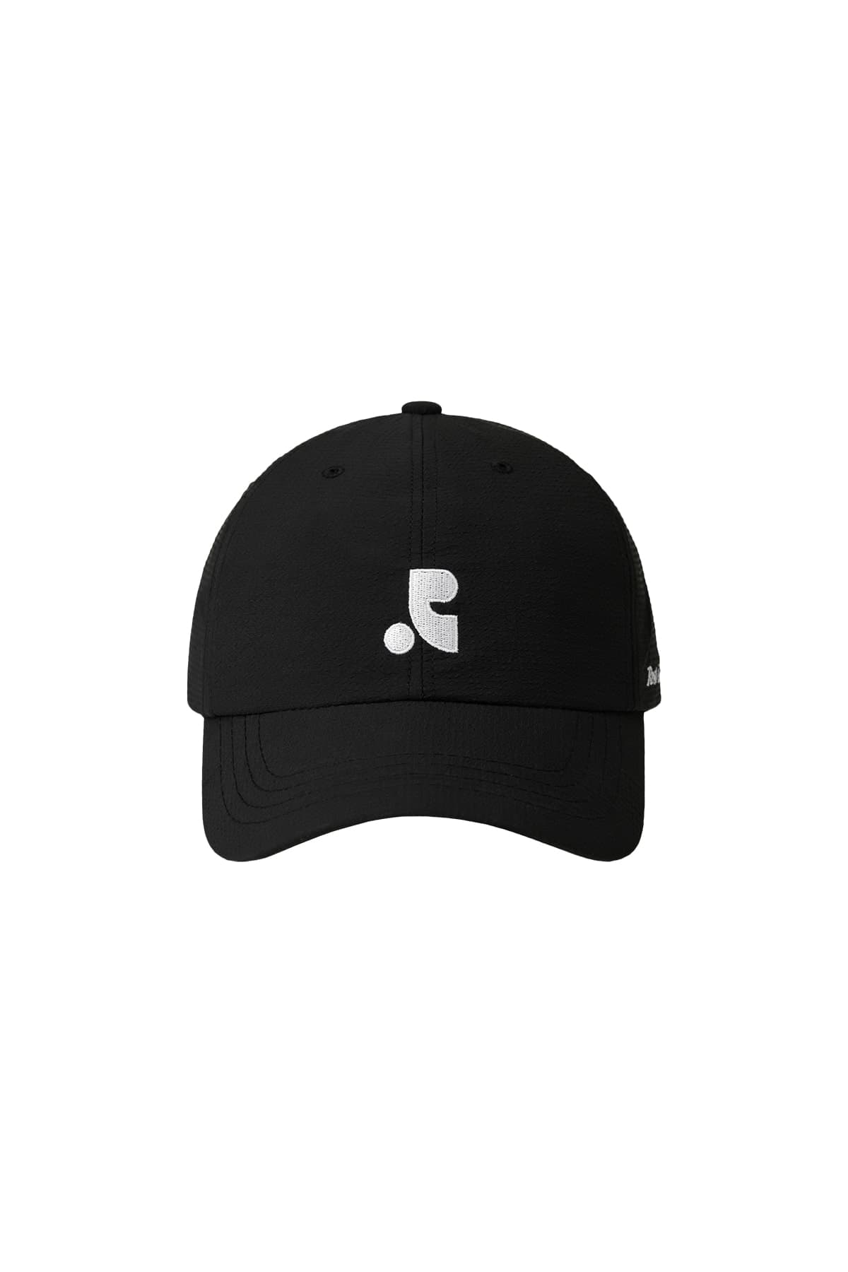 GINGHAM CHECK PATTERN CAP - BLACK